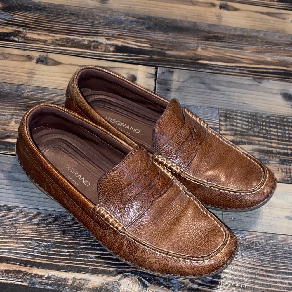 Cole Haan Men's Tan Leather Loafers